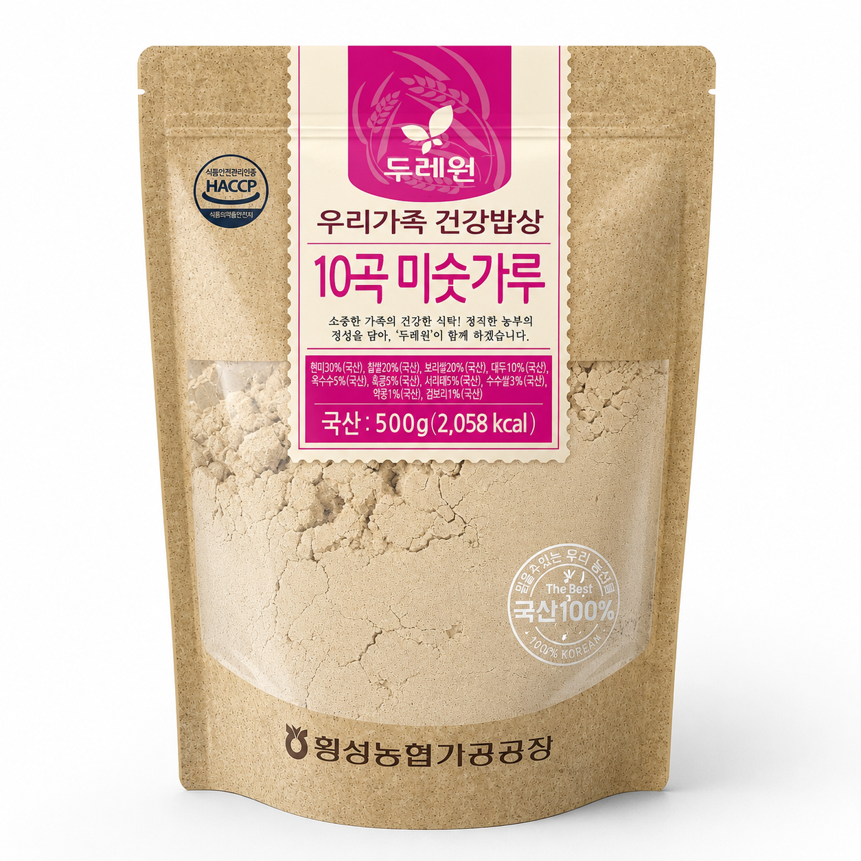 【Durewon】韩国十谷杂粮粉 冲饮谷物粉 500克